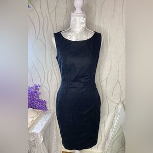 🌹 Marks & Spencer 🌹 Black Linen Sleeveless Dress